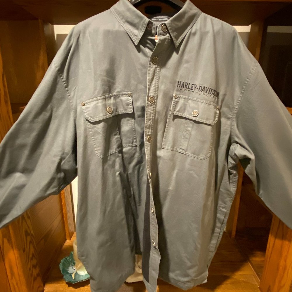 HD Men's Shirt Jacket - 3XL - Grey